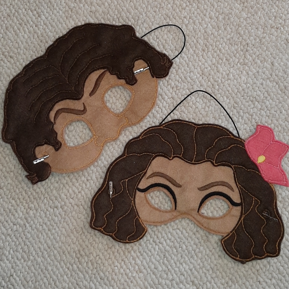 ❤ 🛍 4/$20 Moana & Maui felt masks
